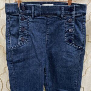 LOFT, sz: 8, High-Waist Skinny Crop Jeans